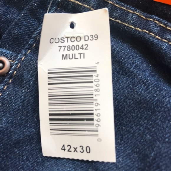 NWT Jeans 42X30, Kirkland Signature Denim Jeans New With Tags  42 X 30 - Picture 9 of 11